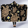 Turtle Polynesian Tribal Hawaiian Hooded Blanket-JORJUNE.COM