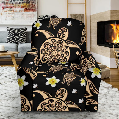 Turtle Polynesian Tribal Hawaiian Recliner Slipcover-JORJUNE.COM