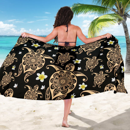 Turtle Polynesian Tribal Hawaiian Sarong Pareo Wrap