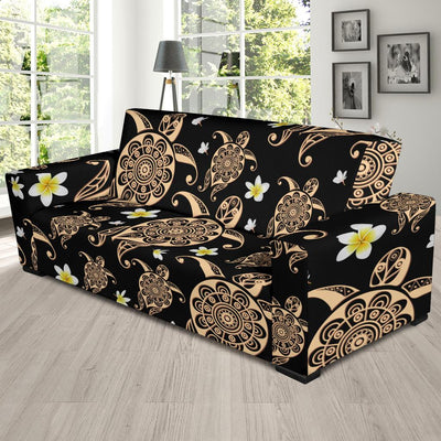 Turtle Polynesian Tribal Hawaiian Sofa Slipcover-JORJUNE.COM