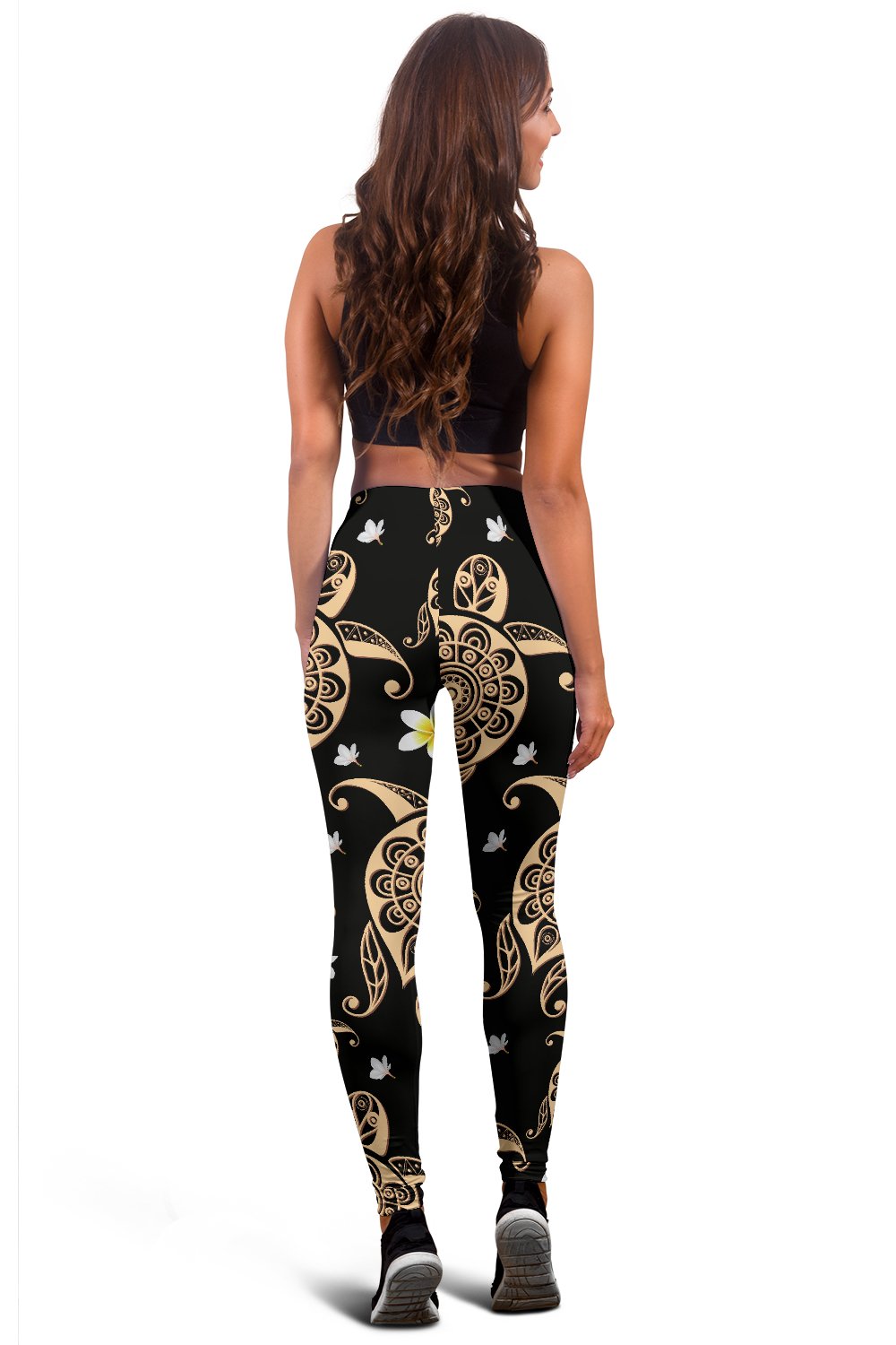 Turtle Polynesian Tribal Hawaiian Women Leggings