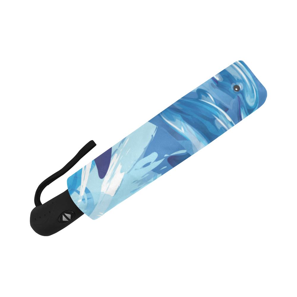 Two Dolphin Automatic Foldable Umbrella