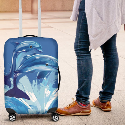 Two Dolphin Luggage Cover Protector