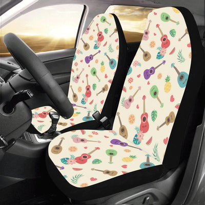 Ukulele Pattern Print Design 01 Car Seat Covers (Set of 2)-JORJUNE.COM