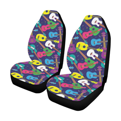 Ukulele Pattern Print Design 02 Car Seat Covers (Set of 2)-JORJUNE.COM