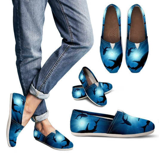 Underwater world Shark Women Casual Shoes-JorJune.com