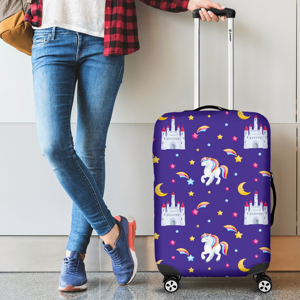 Unicorn Castle Luggage Cover Protector