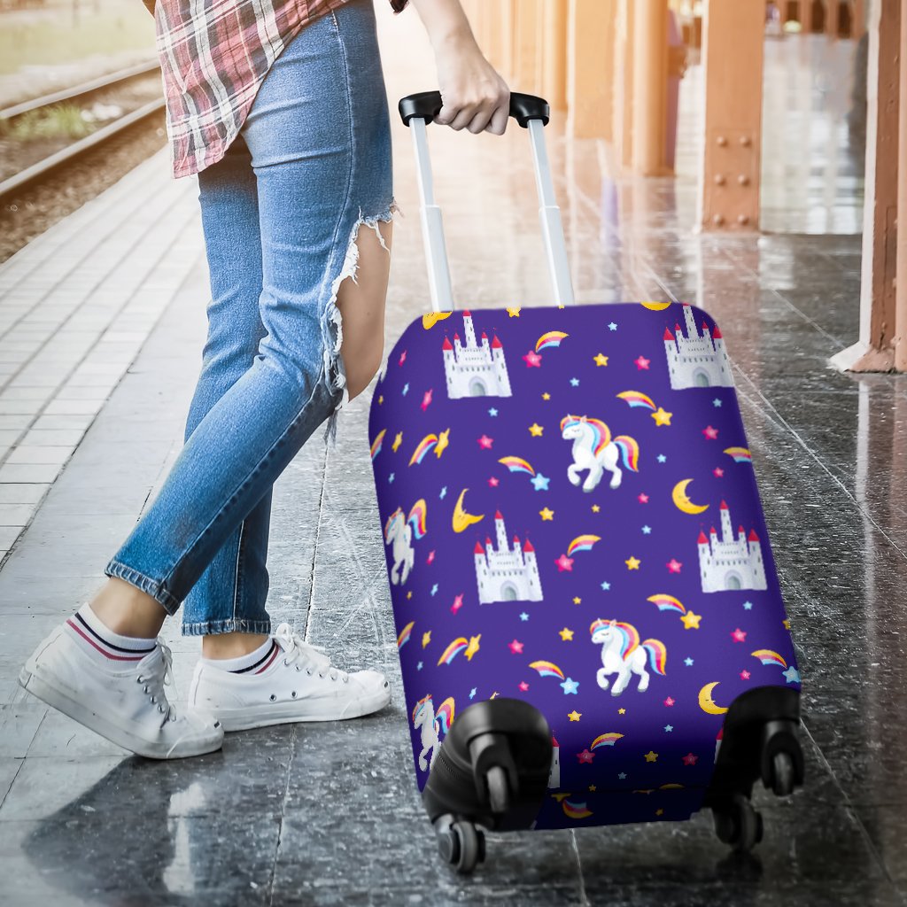 Unicorn Castle Luggage Cover Protector