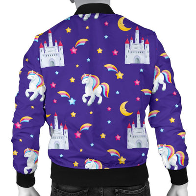 Unicorn Castle Men Casual Bomber Jacket