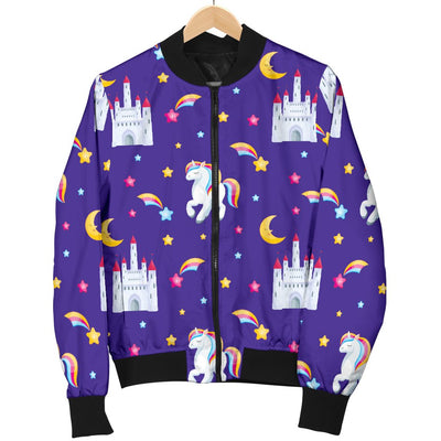 Unicorn Castle Men Casual Bomber Jacket