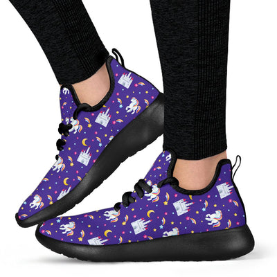 Unicorn Castle Mesh Knit Sneakers Shoes