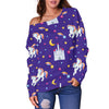 Unicorn Castle Off Shoulder Sweatshirt