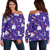 Unicorn Castle Off Shoulder Sweatshirt