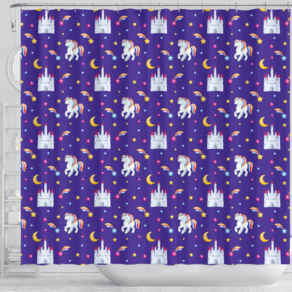 Unicorn Castle Shower Curtain