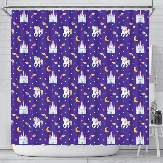 Unicorn Castle Shower Curtain