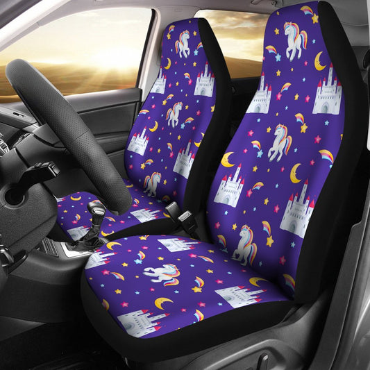 Unicorn Castle Universal Fit Car Seat Covers Recovered