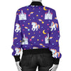 Unicorn Castle Women Casual Bomber Jacket