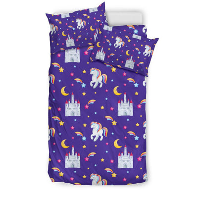 Unicorn Casttle Duvet Cover Bedding Set