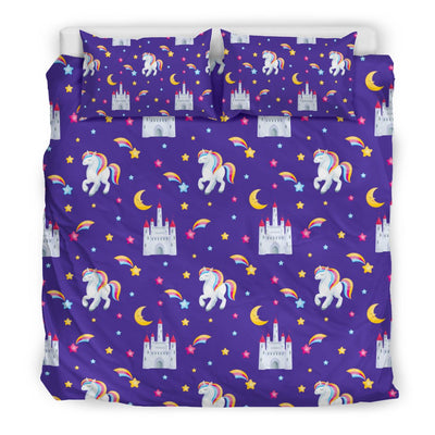 Unicorn Casttle Duvet Cover Bedding Set