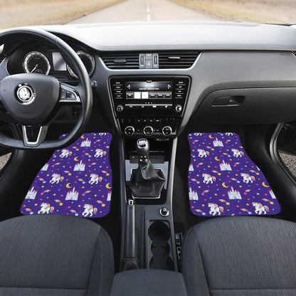 Unicorn Casttle Front and Back Car Floor Mats