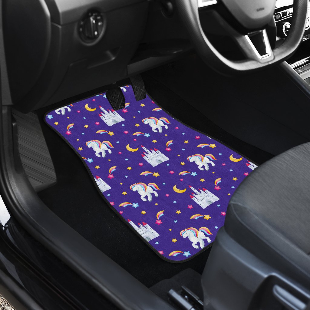 Unicorn Casttle Front and Back Car Floor Mats