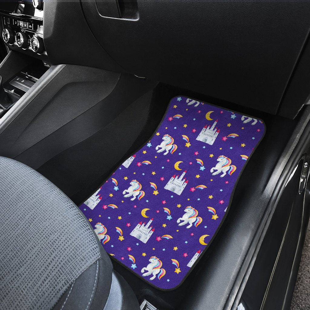Unicorn Casttle Front and Back Car Floor Mats