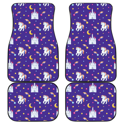 Unicorn Casttle Front and Back Car Floor Mats