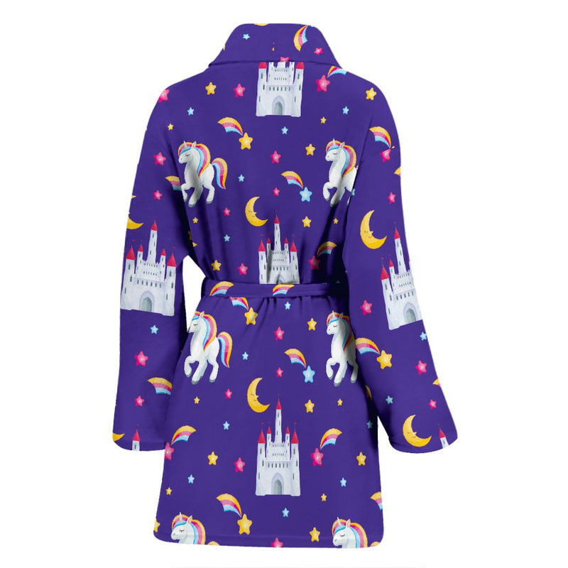 Unicorn Casttle Women Bath Robe