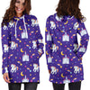 Unicorn Casttle Women Hoodie Dress