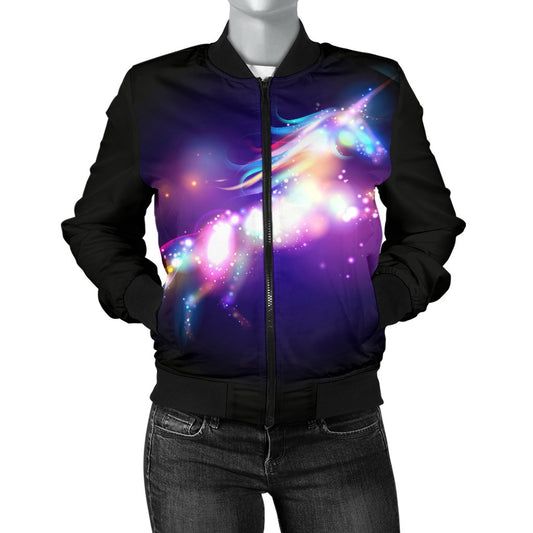 Unicorn Dream Women Casual Bomber Jacket