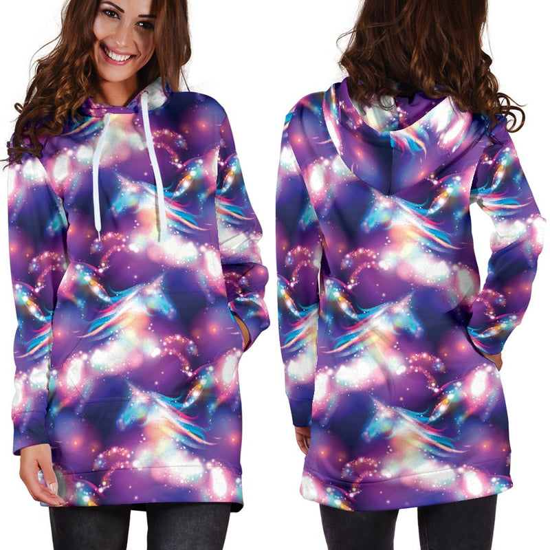 Unicorn Dream Women Hoodie Dress