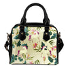 Unicorn in Floral Leather Shoulder Handbag