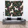 Unicorn in Floral Wall Tapestry