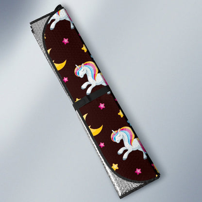 Unicorn Moon Star Car Sun Shade-JorJune