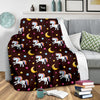 Unicorn Moon Star Fleece Blanket