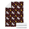 Unicorn Moon Star Fleece Blanket