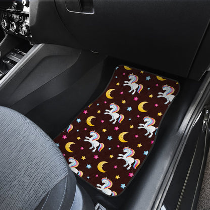 Unicorn Moon Star Front and Back Car Floor Mats