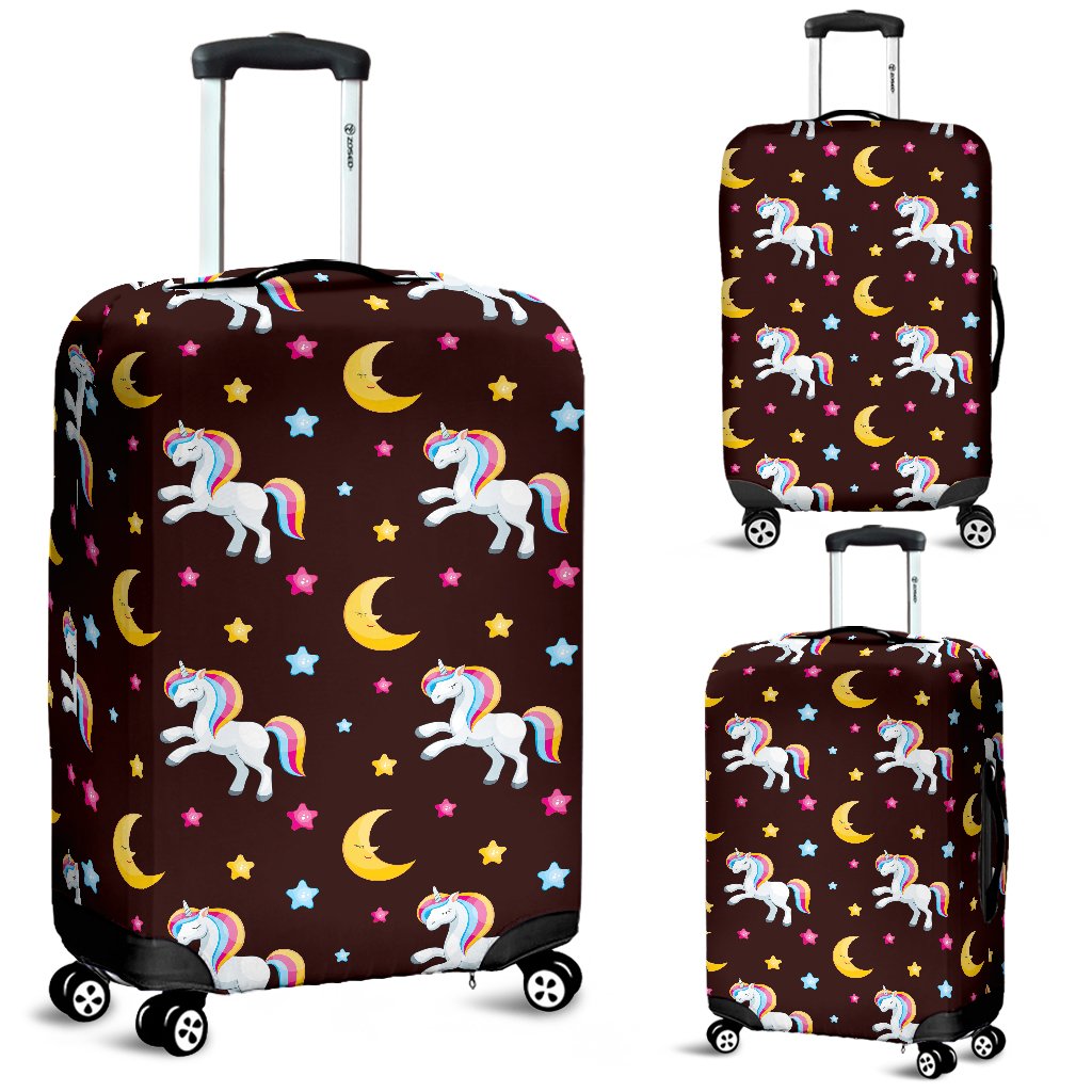 Unicorn Moon Star Luggage Cover Protector