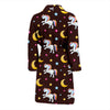 Unicorn Moon Star Men Bath Robe