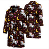 Unicorn Moon Star Men Bath Robe