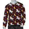 Unicorn Moon Star Men Crewneck Sweatshirt