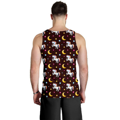 Unicorn Moon Star Men Tank Top