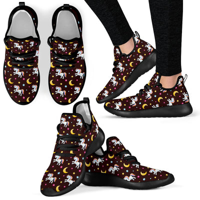 Unicorn Moon Star Mesh Knit Sneakers Shoes