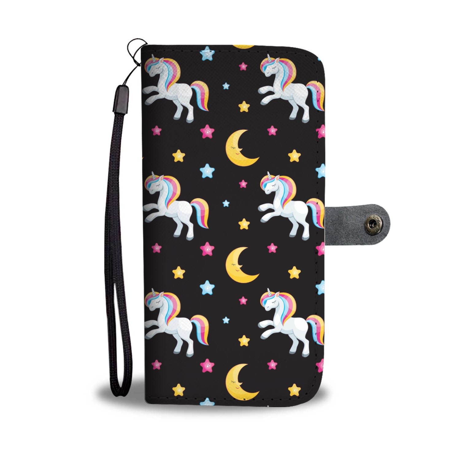 Unicorn Moon Star Wallet Phone Case