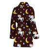 Unicorn Moon Star Women Bath Robe