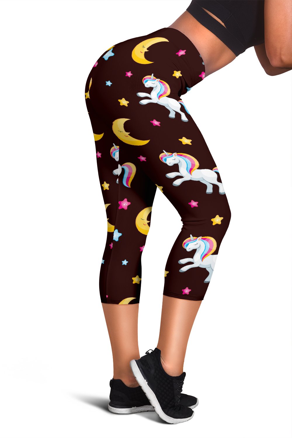 Unicorn Moon Star Women Capris