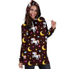 Unicorn Moon Star Women Hoodie Dress