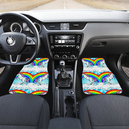 Unicorn Rainbow Front and Back Car Floor Mats
