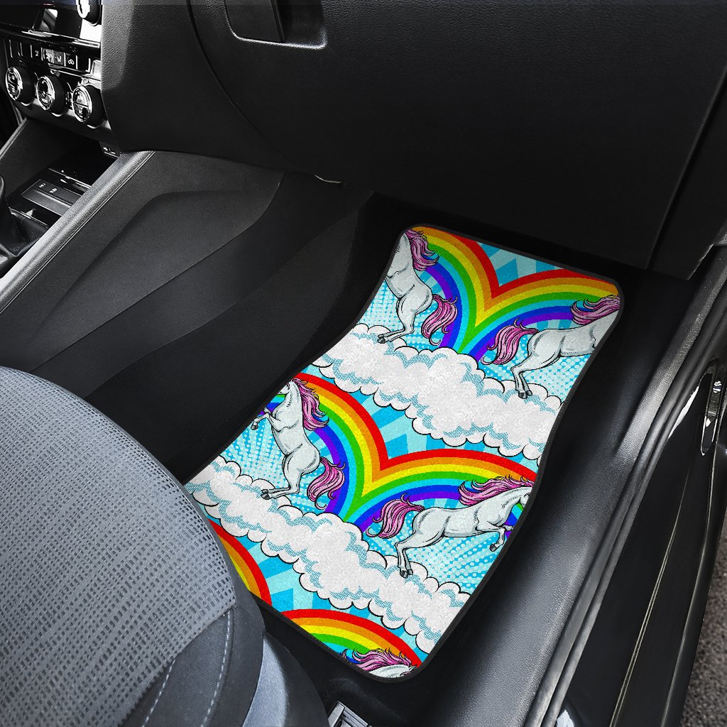 Unicorn Rainbow Front and Back Car Floor Mats