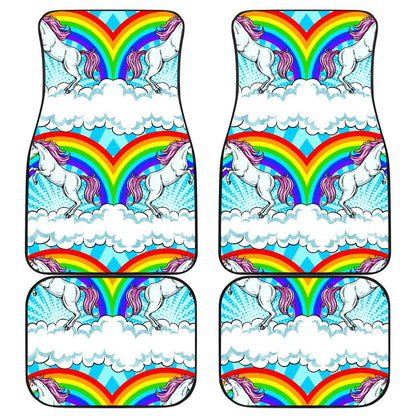 Unicorn Rainbow Front and Back Car Floor Mats